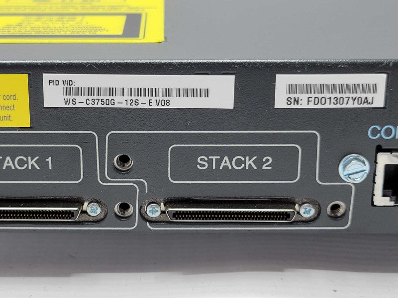 Cisco Catalyst 3750G WS-C3750G-12S-E 12-Port SFP Managed Gigabit Switch Q_
