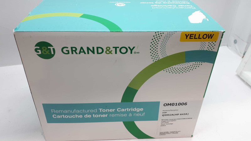 Grand and Toy HP 643A toner Q5952a Yellow &