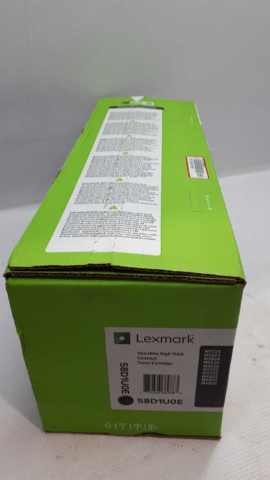 Genuine Lexmark 58D1U0E Black Toner MS725, MS824, MX722, MX826 NIB &