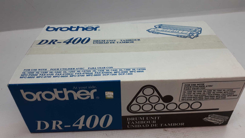 Genuine Brother DR400 Black Drum Unit Cartridge Dr-400 New Sealed Box &
