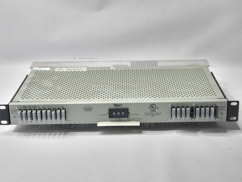 Telect 20HPGMT05R Fuse Panel 48V 100Amp per side, READ Q_
