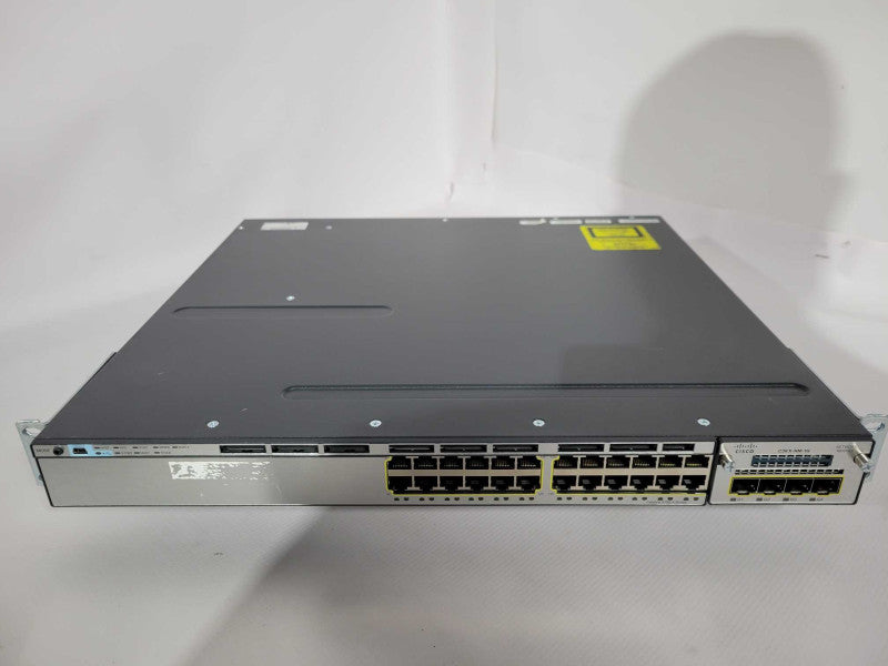 Cisco Catalyst WS-C3750X-24T-S 24-Ports Gigabit Network Switch !