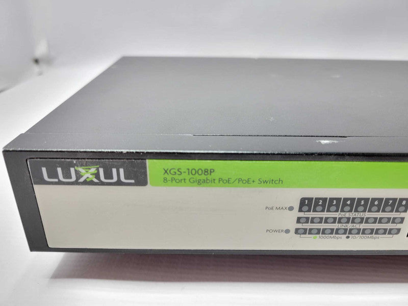Luxul XGS-1008P 8-Port Gigabit PoE/PoE+ Desktop Switch  _