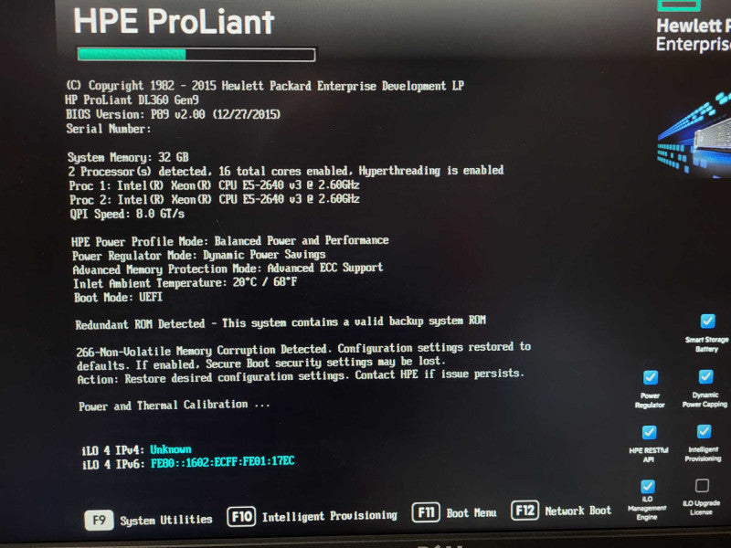 HP Proliant DL360 Gen9 2x E5-2640 v3 3.2GHz 32GB DDR4 P440ar 2x PSU 2.5\\" READ $