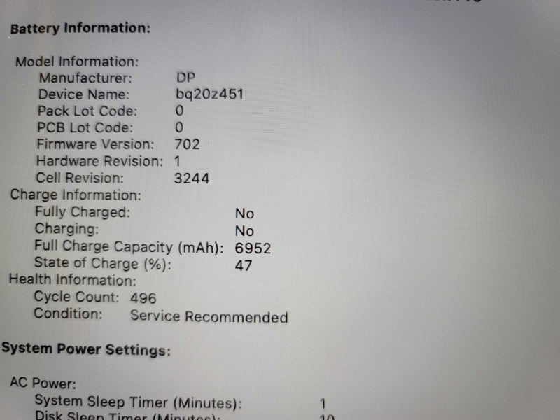 MacBook Pro (A1398) i7-4870HQ, 16GB DDR3, 500GB HDD, *Battery Service  Î²