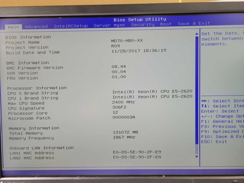 Datto 2U Server, 2x Xeon E5-2620v3 2.4GHz, 128GB DDR4 2x PSU 12x3.5\\" & 2x2.5 _