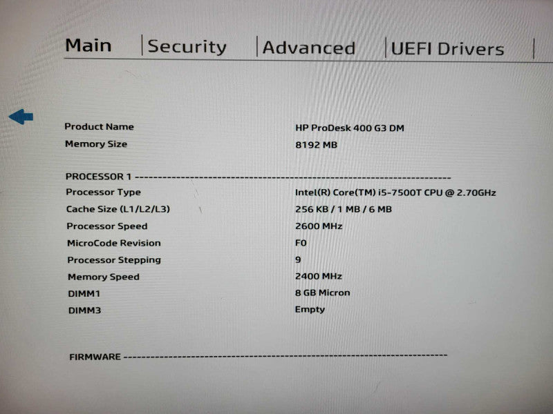 HP ProDesk 400 G3 USFF i5-7500T @ 2.70GHz 8GB DDR4 256GB SSD with AC Q$