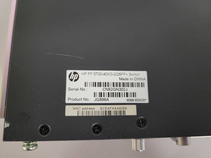 HP JG896A FlexFabric 5700-40XG-2QSFP+ Switch  !