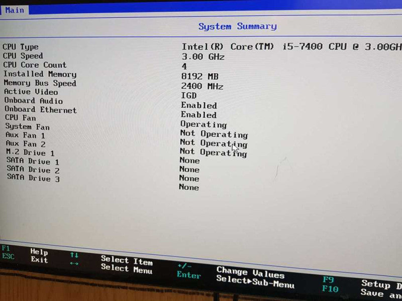 Lenovo ThinkCentre M710s SFF Desktop i5-7400 CPU @ 3.00GHz 8GB DDR4 RAM Q