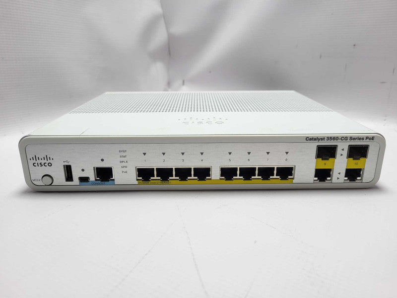 Cisco WS-C3560CG-8PC-S 8 Port Catalyst 3560-CG Series PoE Ethernet Switch $