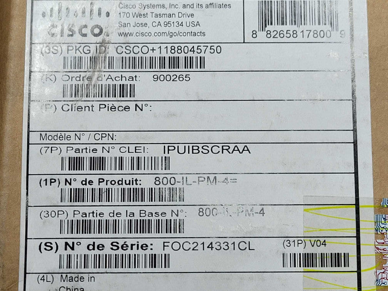 Cisco/Liteon PWR-125W-AC 125W Power Supply for for 890 Series Router _