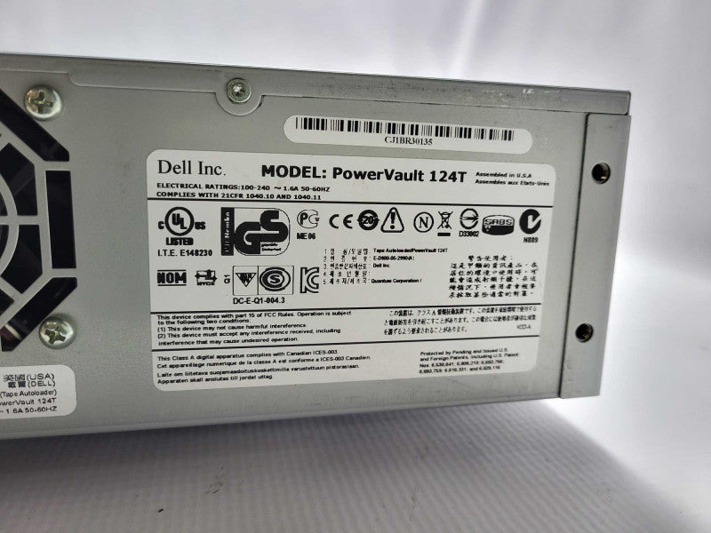 DELL POWERVAULT 124T SAS LTO-3 2U TAPE AUTOLOADER  $