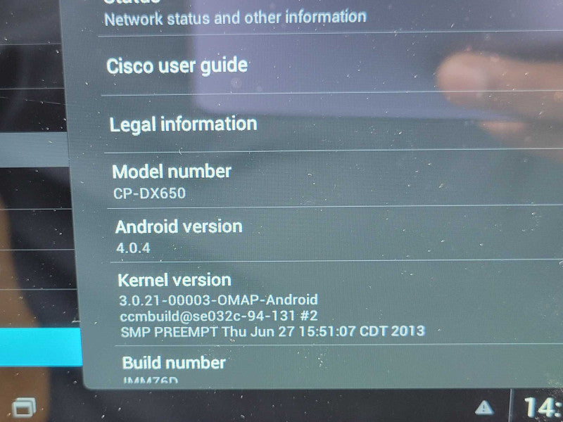 Cisco DX650 IP Phone CP-DX650-K9 VoIP SIP Phone NO AC ADAPTER _
