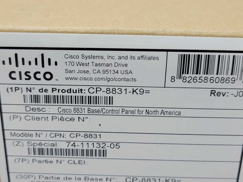 Cisco CP-8831-K9 Unified IP Conference Phone Base w/ Control Unit _