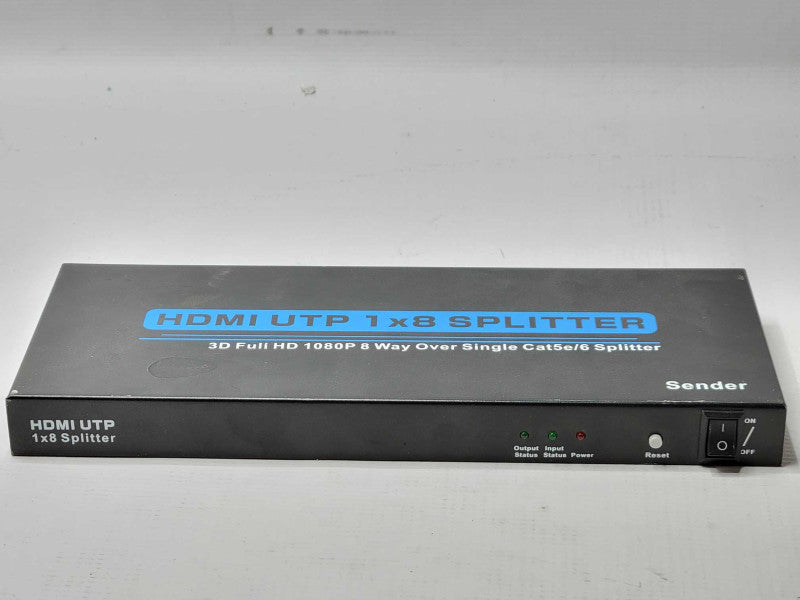 HDMI UTP 1x8 SPLITTER 3D Full HGD 1080P 8-Way over single cat5e/6, READ _