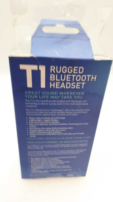NEW BLUEANT T1 Black BLUETOOTH WIRELESS HEADPHONE Rugged A2DP Dual Mic &