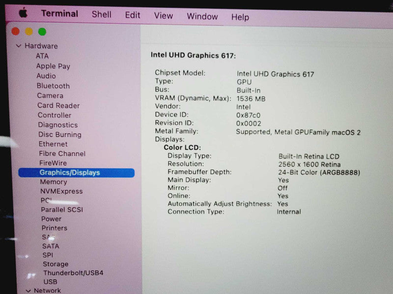 Apple Macbook Air 2018 13\\" Core i5-8210Y @ 1.6GHz 16GB DDR3 250GB SSD (