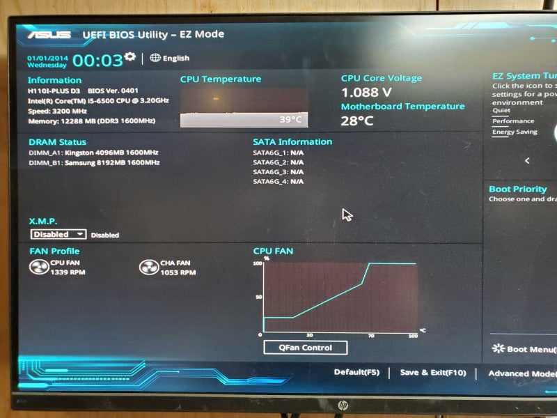 Custom PC - Intel i5-6500 @ 3.20 GHZ 12GB DDR3L 550W PSU