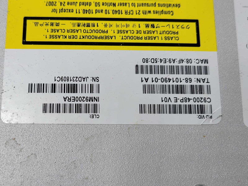 Cisco Catalyst C9200 C9200-48P-E V01 48 port gigabit PoE+ network switch _