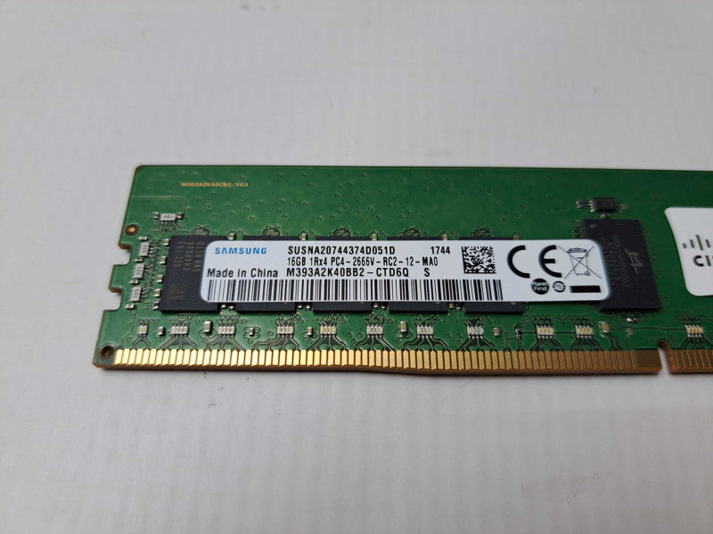 Samsung 16GB 1Rx4 PC4-2666V DDR4 Server Memory Q)