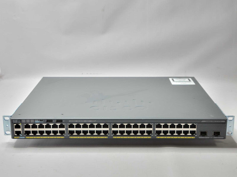 Cisco WS-C2960X-48LPD-L 48 Port PoE Gigabit Switch, Factory reset Q_
