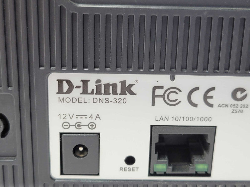D-Link DNS-320 ShareCenter 2-Bay NAS Network Storage, READ _