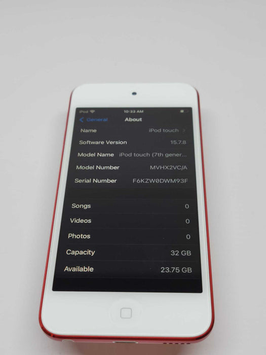 Apple iPod Touch 7th generation (A2178) 32GB Product RED