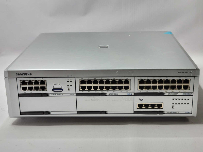 Samsung OfficeServ 7200 PBX System, TEPRIa 8COMBO3 16DLI2 MP20S cards READ _