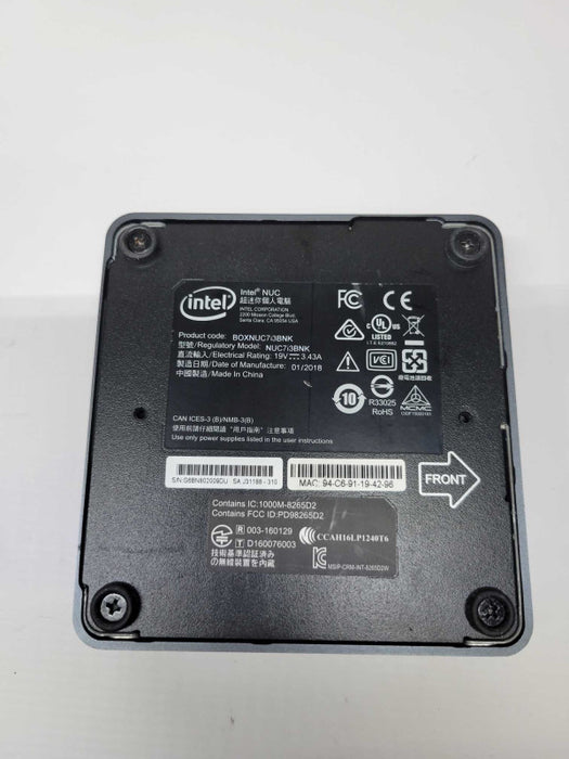 Intel NUC (BOXNUC7i3BNK) Core I3-7100U - 16GB RAM - 256GB SSD + Power Adapter