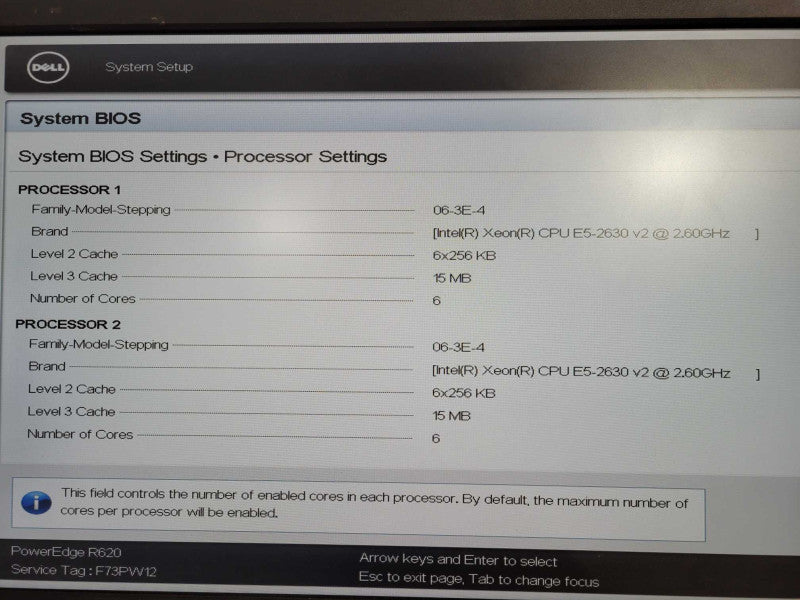 Dell PE R620 Server 2x Xeon E5-2630 v2 @ 2.60GHz 384GB Ram 8Gb SFP No RAID !