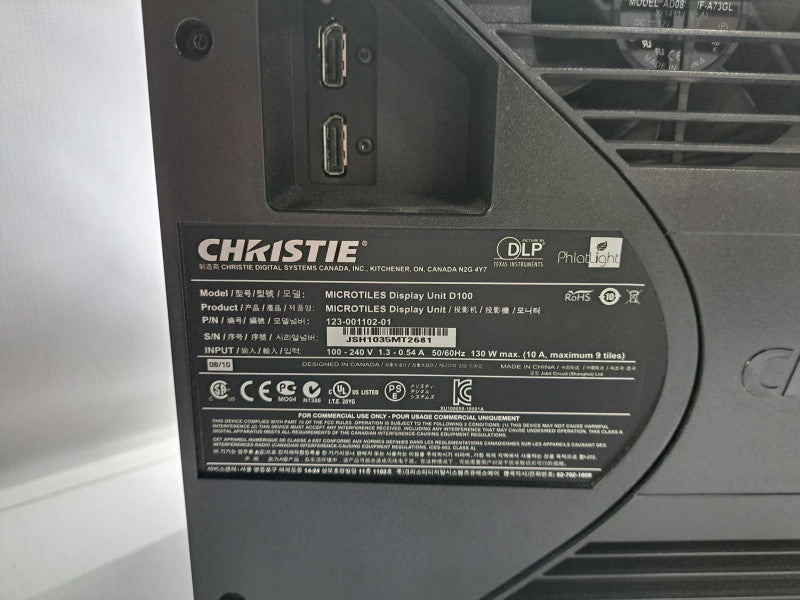 Christie MICROTILES Display Unit D100 Missing Display **Parts Only** Q)