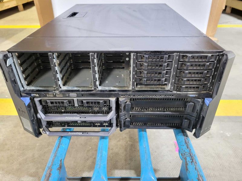 Dell Poweredge VRTX with 2x PowerEdge M630 4x E5-262v3, 256GB, 4x PSU, READ _