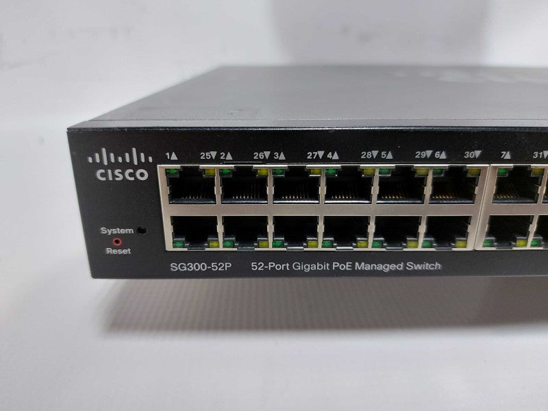 Cisco SG300-52P 52x port gigabit PoE Managed Switch - READ BELOW #