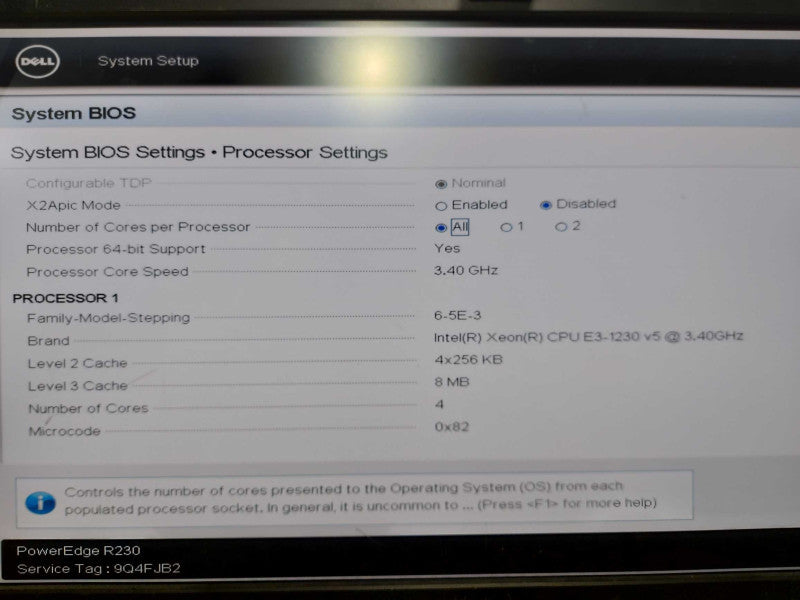 Dell Poweredge R230 Xeon E3-1230 V5 @ 3.40ghz / 16gb ram / H330 Raid ctrl #