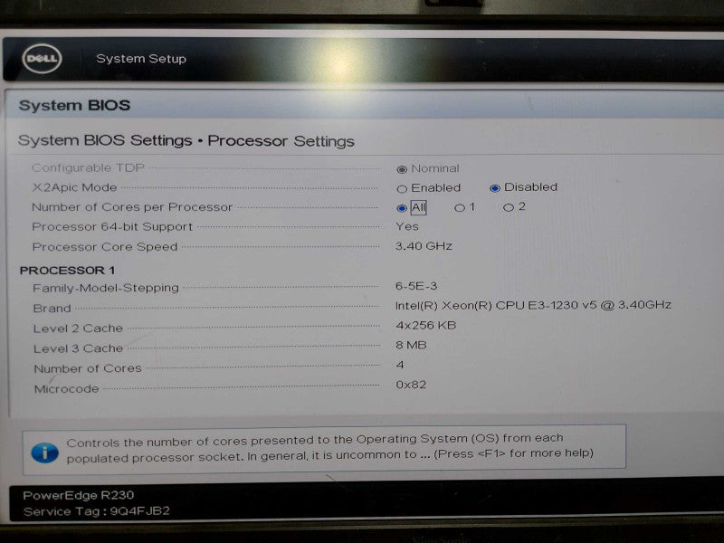 Dell Poweredge R230 Xeon E3-1230 V5 @ 3.40ghz / 16gb ram / H330 Raid ctrl #