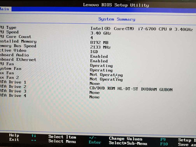 Lenovo ThinkCentre M900 SFF I7-6700 CPU @ 3.4GHz 8GB DDR4 Ram Q
