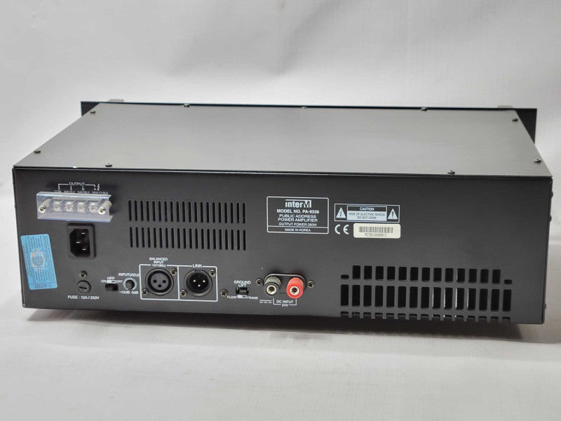 InterM PA-9336 Public Address Power Amplifier 360W, READ _