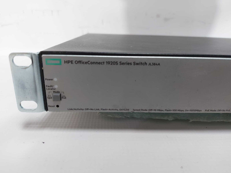 HPE OfficeConnect 1920S 24G 2SFP PPoE+ 185W Switch JL384A / factory reset #