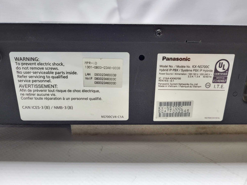 Panasonic KX-NS700 Compact Hybrid Communication Platform $