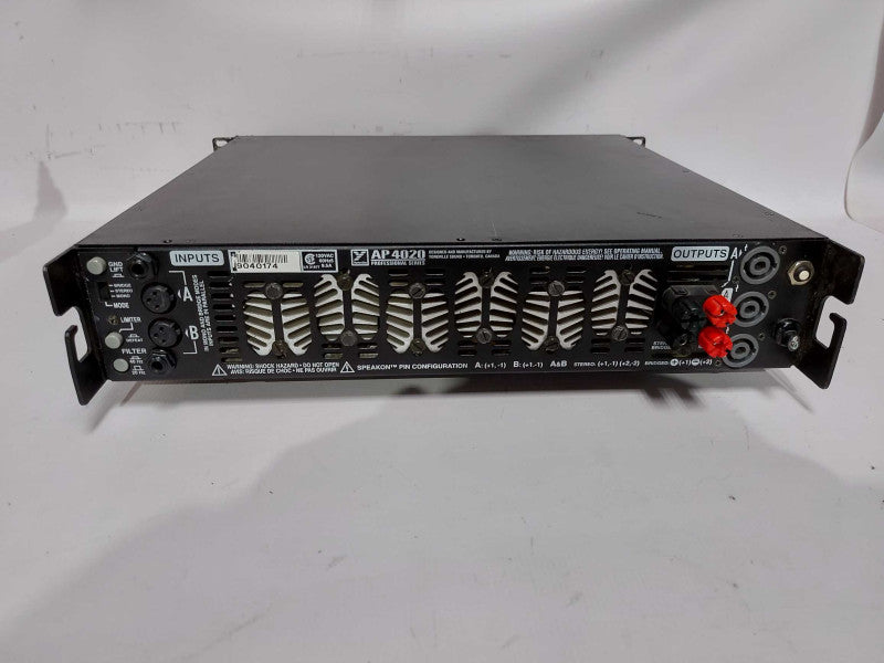 yorkville ap4020 professional series power amplifier #