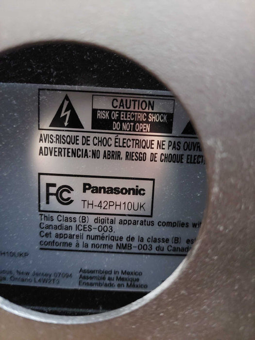 Panasonic LCD Tv Model: TH42PH-10
