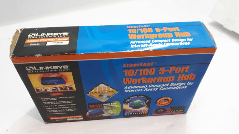 Linksys EFAH05W 10/100 5-Port Workgroup Hub EFAH05W Ver.2 &