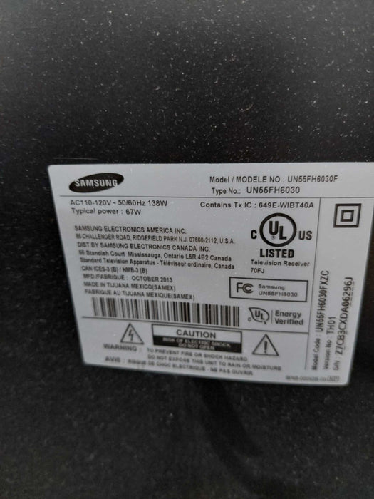 Samsung 55\\" LCD  TV Model: UN55FH6030