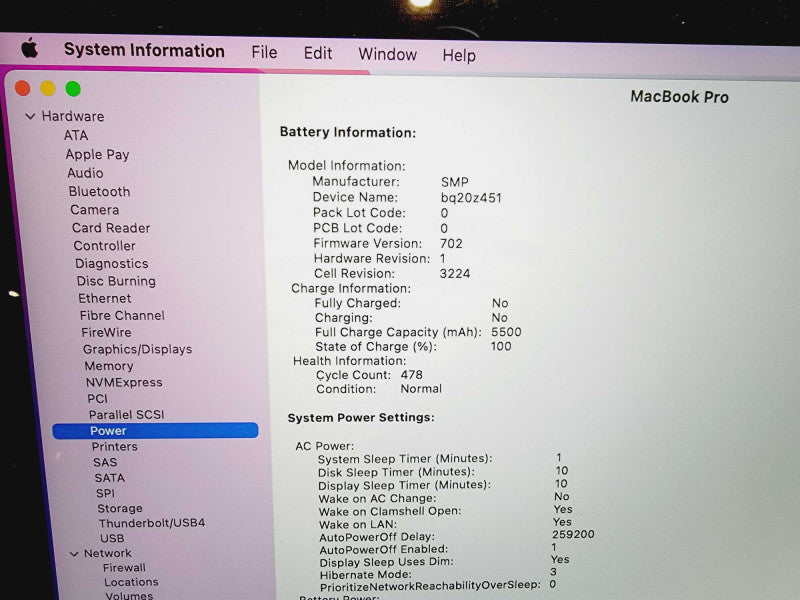 Apple Macbook Pro 2015 13\\" Core i5-5257U @ 2.7GHz 16GB DDR3 250GB SSD (