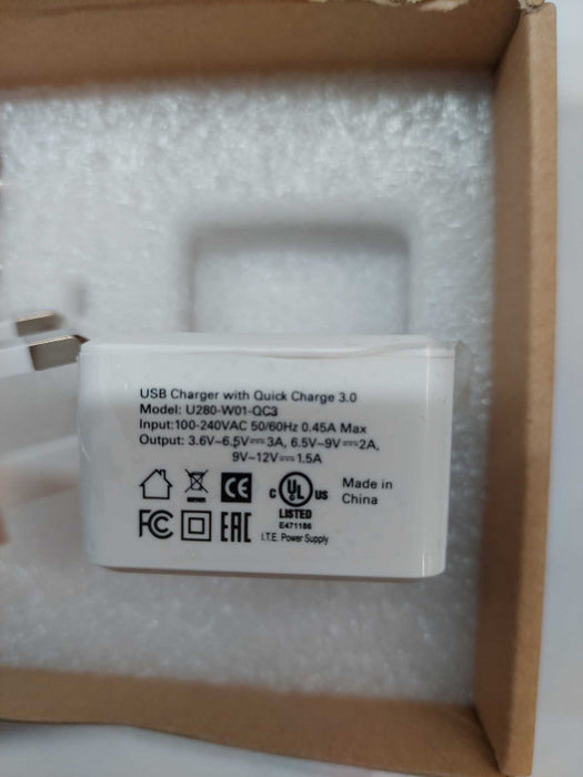 Tripp-Lite USB Wall Charger with Quick Charge 3.0Technology Mdl# U280-W01-QC3 Q
