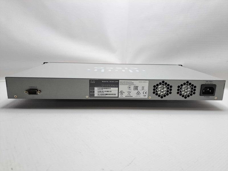 Cisco SF300-24PP 24-Port Fast 10/100 Ethernet PoE+ Managed Switch )