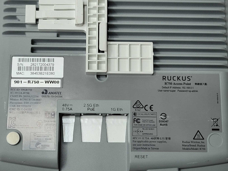 Ruckus R750 Access point 901-R750-WW00, READ _