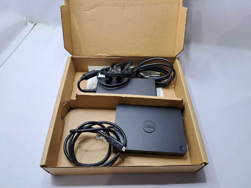 Dell WD15 Laptop Docking Station USB-C K17A001- FULLY TESTED + 180W Adapter  )