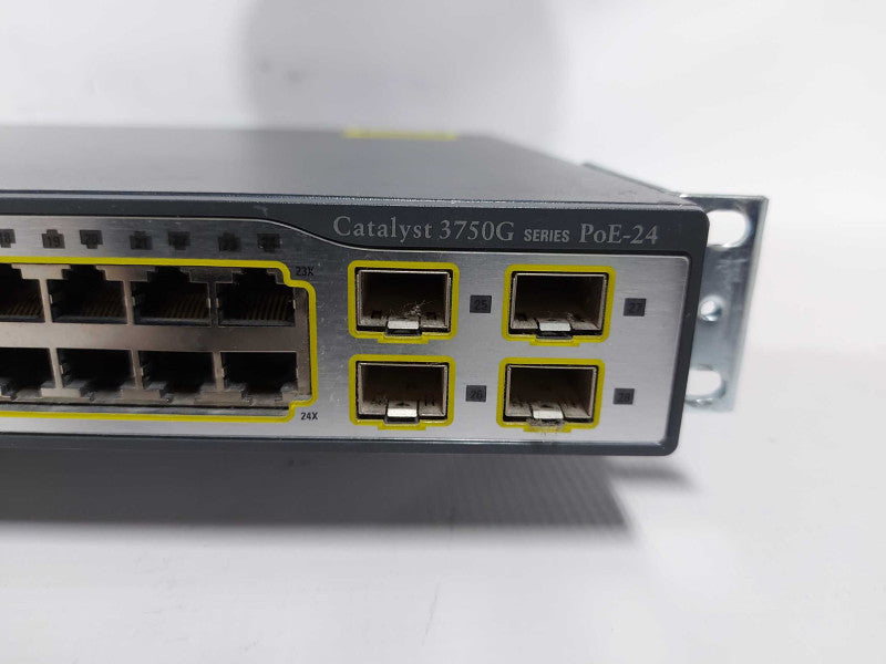 cisco catalyst 3750G Series PoE-24 24x port gigabit PoE WS-C3750G-24PS-S Q#