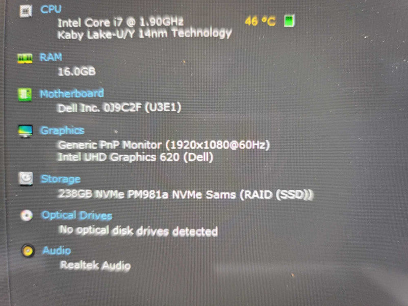 Dell Latitude 5300 2-in-1 i7-8550U@ 1.90GHz, 16GB DDR4, 256GB NVMe Î²